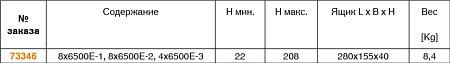 Комплект универсальных подкладок 6500H