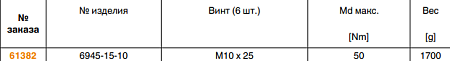 Зажимной поршень в сборе 6945-15-10